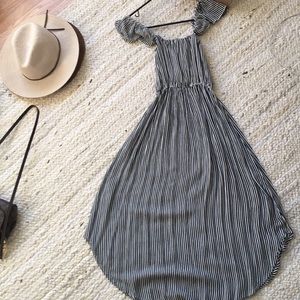 Amuse Society striped midi dress